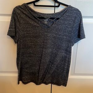Charcoal gray tee